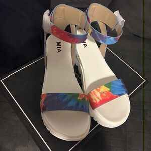 MIA Women's Tie-Dye Sandals